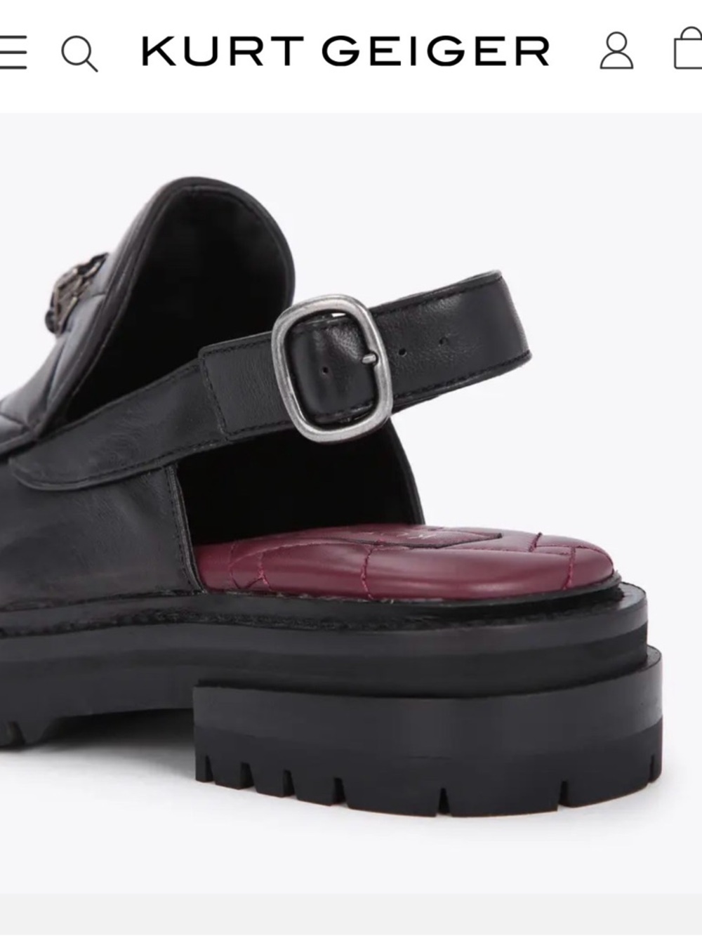 Kurt Geiger London - Bobby Sling Back Mule - Picture 4 of 12